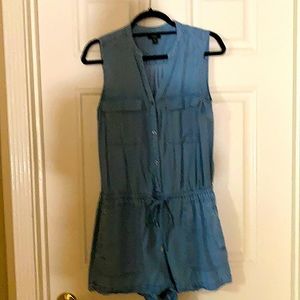 Jean shorts jumpsuit